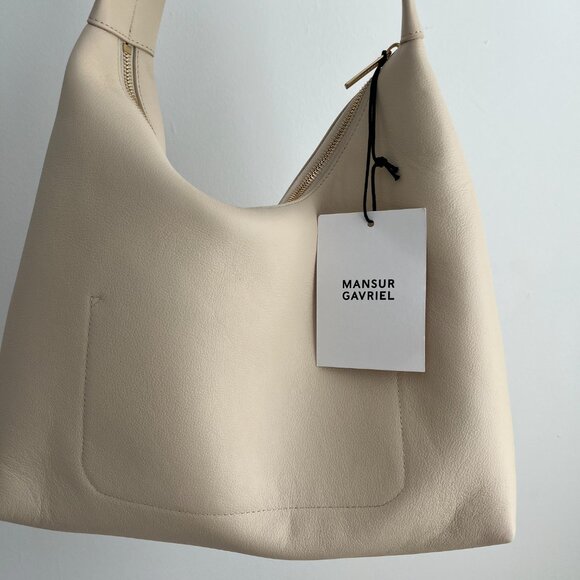 $695 retail MANSUR GAVRIEL Candy Hobo NWT in Jasmine (off white) shoulder bag - Picture 5 of 14